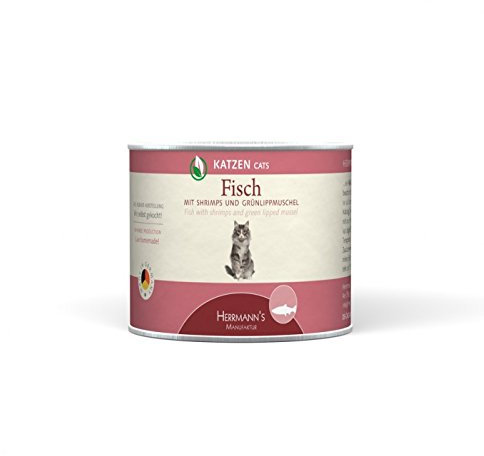 Herrmann's | Herrmanns Katzenfutter Dose mit Shrimps 200g | 12 x 200 g