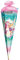 mit Glitzer Effekt & 3-D Steine ! - Schultüte - magisches Einhorn - Pferd - 70 cm - rund - incl. Name - Filzabschluß - Zuckertüte - Roth - mit Holzspitze ..