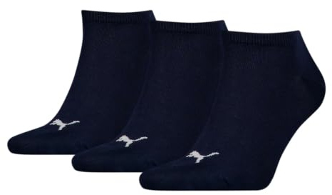 PUMA 12 Paar Sneaker Invisible Socken Gr. 35-49 Unisex für Damen Herren Füßlinge, Farbe:321 - navy, Socken & Strümpfe:43-46