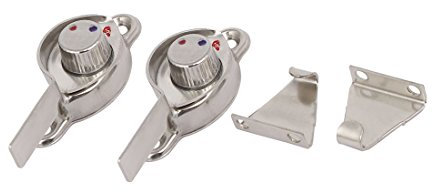 Aexit Chiusure a leva a cricchetto a ghigliottina per ante e finestre a sinistra in acciaio inox 304 2 pezzi ID: 282961