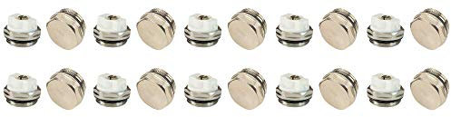 x10 Air Bleeder & Blank Cap Set Manual Radiator AIR Vent Bleed Plug Valve Blank Cap 1/2 BSP