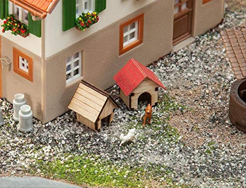 Faller FA180309 Hund Hundehütten, Mehrfarbig