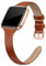 EDIMENS Echtleder-Armband, kompatibel mit Fitbit Versa 2/Fitbit Versa Lite & SE/Fitbit Versa, dünnes Ersatz-Lederband für Damen und Herren, 5.5 - 7.9