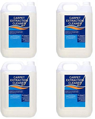 We Can Source It Ltd - Carpet Extraction Cleaner - Professional Grade Low Foam Carpet & Upholstery Shampoo - Deep Cleaning Solution for Carpets, Rugs & Upholstery - 4 x 5 Litres