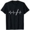 Lustige Musiker Flöten Geschenkidee Querflöte Herzschlag Geschenk Instrument Flöten Spieler Unisex-Erwachsene Schwarz S T-Shirt