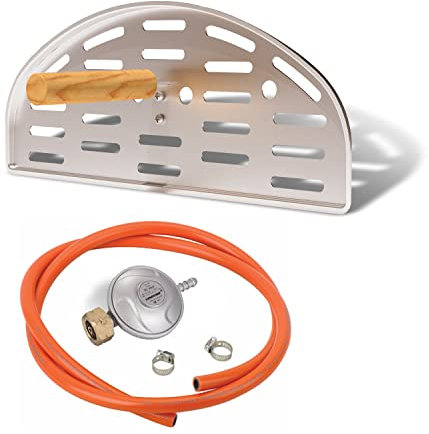 Spice Diavola 16 - Horno de gas para pizza, diseño y patente, fabricado en Italia (kit de accesorios)
