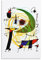 Joan Miro Surrealismus, Kunstdruck, Motiv The Green Moon von Joan Miro Surrealismus, moderne Dekoration, Art-Deco, modische Pop-Art, 30 x 45 cm