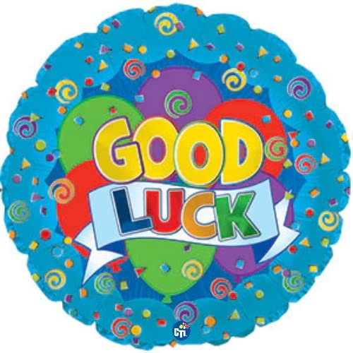 Folienballon mit Aufschrift Good Luck, 43 cm, Party-Dekoration, geeignet für Luft oder Helium