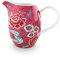 Pip Studio Flower Festival Krug Dark Pink 0,95 l