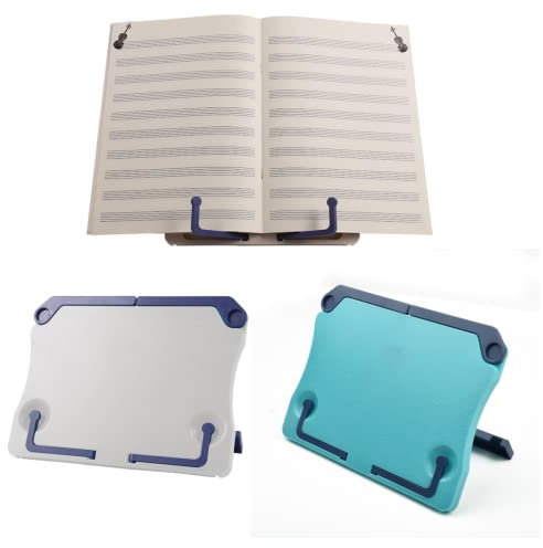 CCeCCe 2 Pack Reading Stand Book Holder Portable Mini Foldable Lightweight Portable Desk Bookstand for Table Hands Free Rest Recipe Textbook Cookbook Organizer Bookend Music Score Recipe Tablet