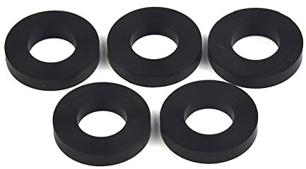 QOXEZY Black seals for transfer adaptor (cylinder side) for transferring gas from large bottles,Silicone O-Ring, Gas Valve Sealing Washer,Seal Rings Gasket,