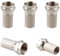 5Pcs F Plug Connectors, GLADFRESIT F Type Screw Connector, Waterproof Micro Screw/Twist On Aerial Coaxial Cable RG6 for Satellite TV Sky NTL Cable