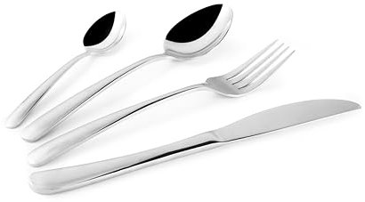 Excelsa Prestige Set 24 Posate in Acciaio INOX, Lucidatura a Specchio