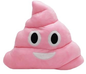 AMMICCO Niedliche Kaka-Puppe, kreativ, Kot, Emoji, Emoticon, Kissen, Spielzeug, Haus, Dekoration, schönes Geschenk (Rosa)