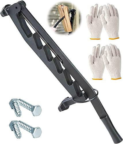 Fendeuse de bois murale – Coupe-bois de chauffage pour cheminées, fours à pizza, saunas, barbecues – Fendeuse de bois avec vis