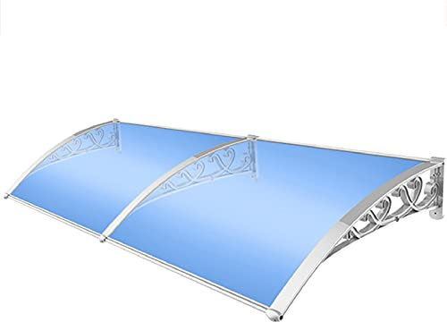 Außentür-Fenster-Markise, Dachterrassen-Vordächer, Veranda-Regenschutz, Haushaltsanwendung, Traufenschutz (Farbe: Blau, Größe: 80 x 120 cm) (blau 80 x 150 cm) (blau 60 x 120 cm) (blau 60 x 200 cm