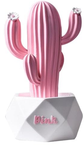 Statua Figurine, Piante Resina Ornamenti Statua, Moderni Soprammobili Scultura Statua Ornamenti, Accessori Casa Arredamento, Cactus Statuette Design Casa, Decorazioni Casa Moderna (rosa)