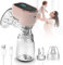 HyAdierTech Tragbare Brustpumpe, 3 Modi und 9 Saugstufen Milchpump Elektrisch Tragbare, Wiederaufladbar Milchpump, Lärmarme Drahtlose Brustpumpe für Zuhause und auf Reisen, BPA-Frei