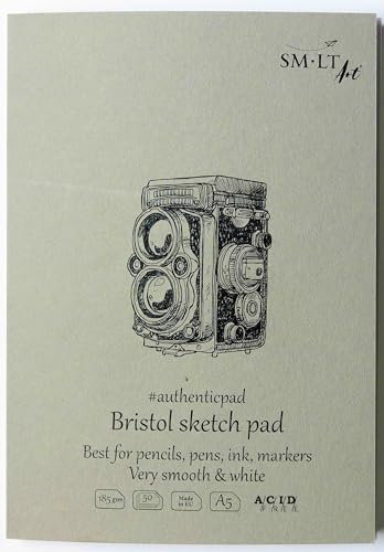 Bristol Sketch Pad 30 Blatt zum Zeichnen SMLT Art - 185 g/m² 5EA-30