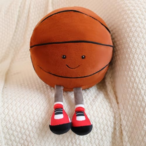 OUKEYI 30 cm Plüschkissen Basketball Plüschtier Plüschtier Sport Spielzeug Plüschtiere (Basketball)
