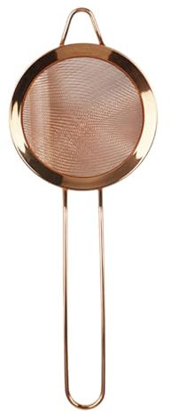 kowaku Passoire à passoire Conique 9.45 Pouces Petit Tamis filtrant, passoire en métal Tamis à Mailles Fines café Petit Tamis pour Le Sucre, Or Rose