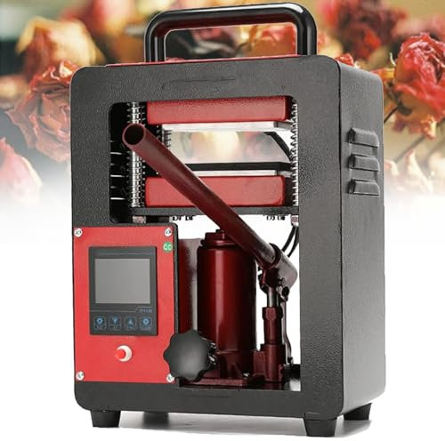 Macchina idraulica della pressa di calore di Jack,piastre riscaldate doppie della pressa di calore di Platens,pressa di calore manuale della colofonia,regolatore LCD di tempo di temperatura,110V