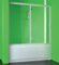 Sopravasca Lineare 170x150 cm 1 Anta Scorrevole in PVC H150 cm Bianco