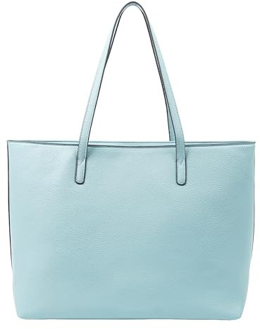 Tommy & Kate HARLEY Classic Tote Bag for Women, Premium Quality Shoulder Bag Grain Texture with Inner Pockets, Spacious and Stylish - Ideal for Work, Travel, and Daily Use (Baby Blue)