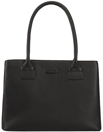 Lloyd Baker London - DAISSY Leder Umhängetasche - Modernes klassisches Design für Damen aus 100% echtem Vollnarbenleder mit drei Fächern, Schwarz , Medium