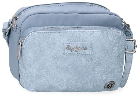 Pepe Jeans Jana Umhängetasche blau 21,5 x 15 x 5 cm Polyester mit Details aus Kunstleder von Joumma Bags, blau, Talla única, Umhängetasche