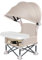 Baby Foldable High Chair, Removable Infant Travel Booster Seat, Toddlers Camping Dining Seat Inflatable Baby Chair, Travel Highchair with Tray & Canopy, Toddler Feeding Chairs (Yellow, One Size)