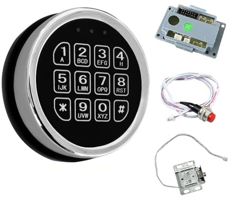 Asyduey Safe Sperre Zinklegierung Tastatur Lock 14 Bandkabel Motherboard & Reset Taste Sperrset Set
