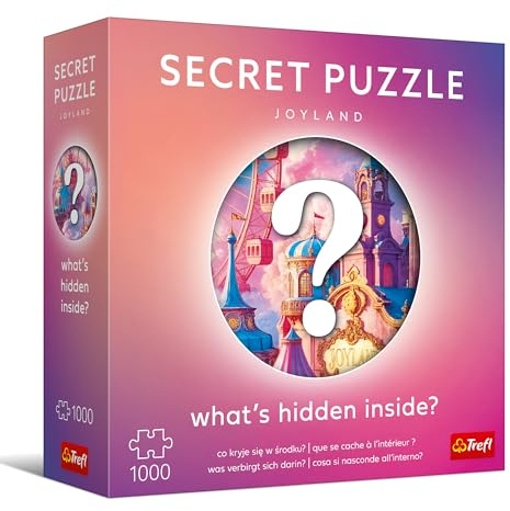 Trefl Premium Plus Quality Secret Puzzle: Joyland - 1000 Pieces - Full of Secrets & Surprises for Adults and Teens 14+