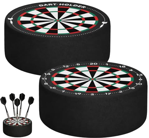 LTFIOON Dart-Halter, 2er Set Mini-Dart-Station – Eva Dartdock zur Aufbewahrung für Soft- & Steeltip Darts, Platzsparendes & Stilvolles Dart-Zubehör für Zuhause und Club
