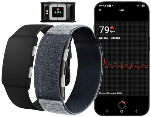 Newgen Medicals Fitnesstracker: Smarter Fitness-Tracker, App, 24/7-Erfassung, EKG-Überwachung, 180 mAh (Fitnesstracker Armband, EKG Armband, Uhr)
