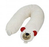 Efie Stillkissen Teddy rot, kontrolliert biologischer Anbau, 100% Made in Germany, Inlett gefüllt mit EPS Mikroperlen