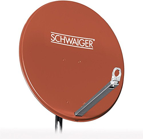 SCHWAIGER SPI800.2 Offset Satellitenantenne 85 cm – Aluminium Sat-Schüssel mit hoher Empfangsreserve, 40 mm Feedaufnahme, 38,5 dB Gewinn