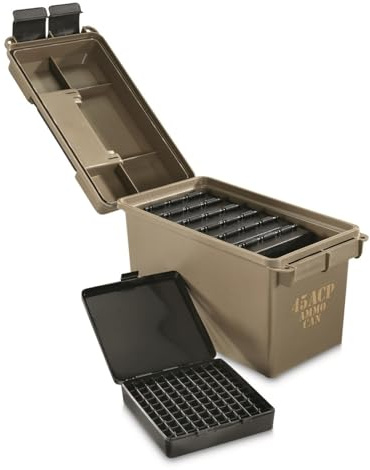 MTM ACC45 Ammo Can Combo, Holds 700 Rounds, Bulk Ammo Storage, Stackable, USA Made, Dark Earth