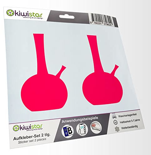 - 2X Kennzeichenaufkleber -Bong - Kiffen - Wasserpfeife Aufkleber für Auto, Laptop, Fahrrad, LKW, Motorrad Mehrfarbig JDM Decal Racing