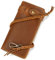 LUUFAN Echtes Leder lange Brieftasche mit Reißverschluss Tasche Vintage Bifold Scheckheft Geldbörse (Chain Wallet3)