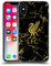 Head Case Designs Officially Licensed Liverpool Football Club Black & Gold Marble Crest & Liverbird Patterns 1 Soft Gel Case Compatible With Apple iPhone X/iPhone XS