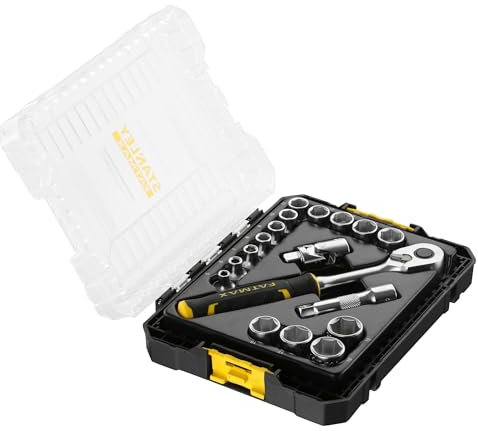 Stanley - COFFRET DE DOUILLES STAKBOX M - 3/8’’ - JEU DE 18 PCS - FATMAX - FMMT98102-0 Multicolore