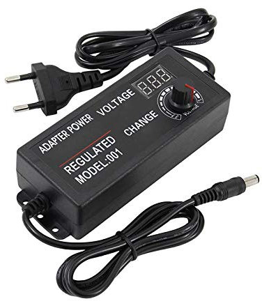 Einstellbarer Netzadapter mit Drehknopf/LED Digitalanzeige,3V-12V 5A 60W / 9-24V 3A 72W Spannung Einstellbar Trafo Netzadapter für LCD Monitore/Motoren/Mini TV/DVD Player (9-24V 3A 72W)