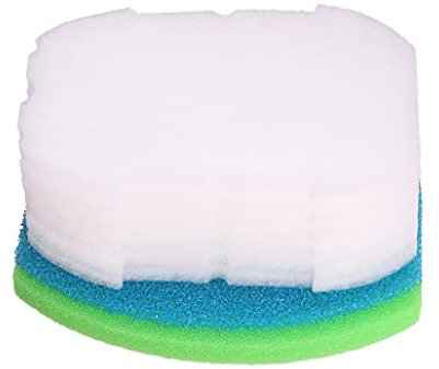 INGVIEE Filter Foam Pad Set Replacement compatible with Blagdon Inpond 5 In 1 3000 Filter (1x Blue Coarse, 1x Green Medium, 6x Polymer Wool Pad)