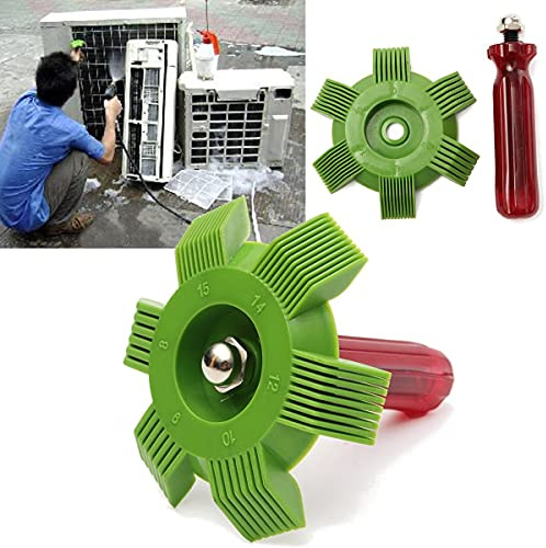 Tyenaza Peigne Redresseur Ailette Condenseur Évaporateur Climatisation Auto | Outil pratique d’entretien auto. Permet de redresser les ailettes déformées du condenseur et évaporateur de climatisation