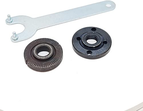 KATSU Angle Grinder Flange Nuts Disc Holder with Wrench Spanner, 115mm 230mm Blade Holder 3 Piece Set Angle Grinder Accessory Replacement, M14 Shank SP10034545