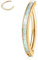 Bauchnabelpiercing Clicker 14G Bauchnabelring Chirurgenstahl Bauchnabelpiercing Weißer Opal Nabel Clicker Ring Gold Bauchnabelpiercing Niete Umgekehrt Gebogene Nabelstange Umgekehrte Nabelringe 12mm