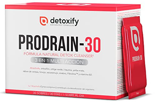 Detoxify ProDrain-30 | 30 Tage Entgiftungskur | Detox Cleanser | Entwässerung | Leber Entgiften | Abnehmen Schnell | Entwässerungstabletten | Keto