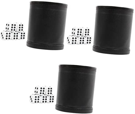 Garneck Rote Würfel Lite Würfel Würfelbecher Stumm Würfel Set Spiel Würfelbecher Set Siebbecher Farbbecher Schwarz Stumm Rot Anzug Würfel Set 3 Sätze