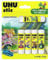 UHU Stic Mario Kart - Bastoncini di colla senza solventi, bianco, Mario Kart, confezione da 4+1 bastoncini da 8,2 g